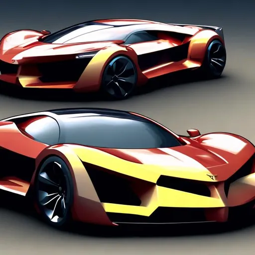 Prompt: Fancy car design in animated