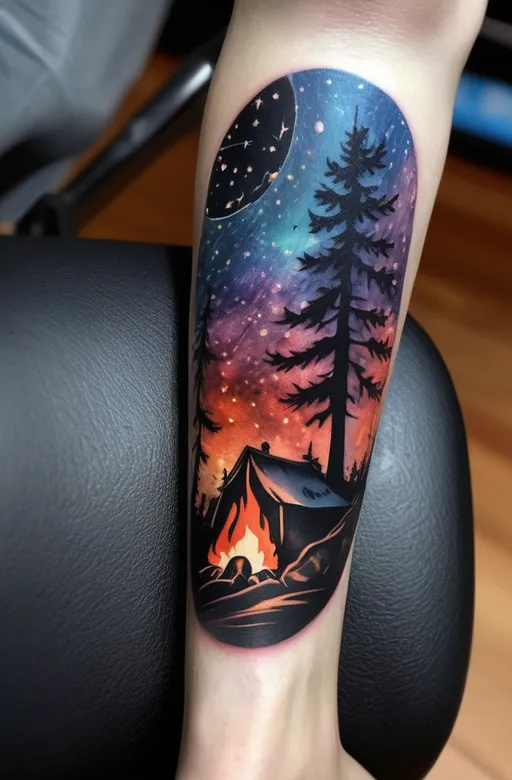 14. Campfire with Starry Night Smoke