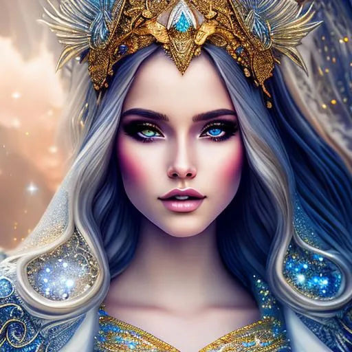 Fantasy style, a hyper realistic detailed portrait,... | OpenArt