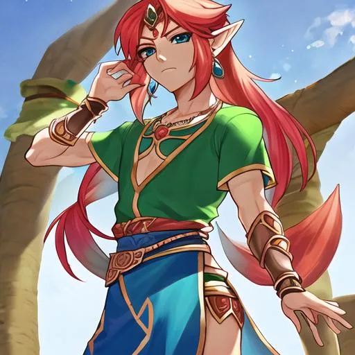 Prompt: Link, Gerudo outfit