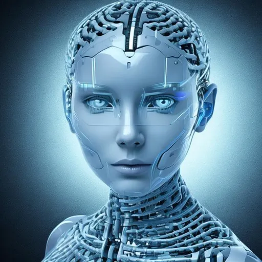 Prompt: AI super intelligent, humanoid, smart, perfection, thinking 