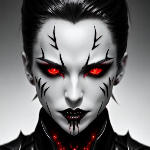 Photorealistic Dark Horror Androgynies Vampire Male... | OpenArt