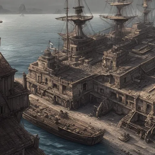 Prompt: 5th century ship port
, hyper-realistic + ultra-detailed + cinematic scene sketch, 