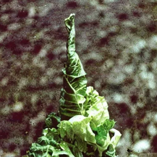 Prompt: a tornado with lettuce in it, 1976