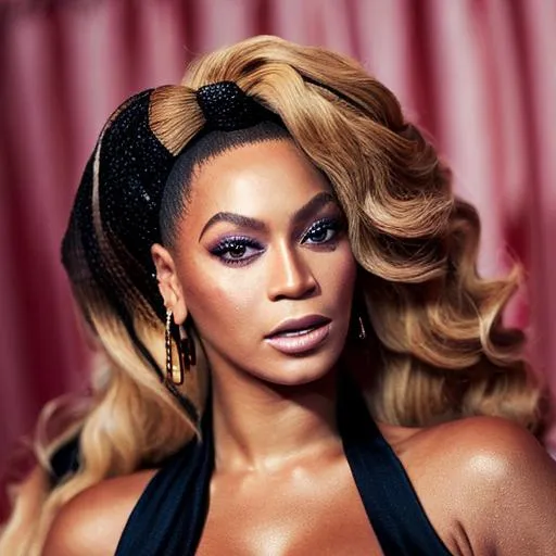 Prompt: High quality pic 64k resolution of Beyoncé as a doll