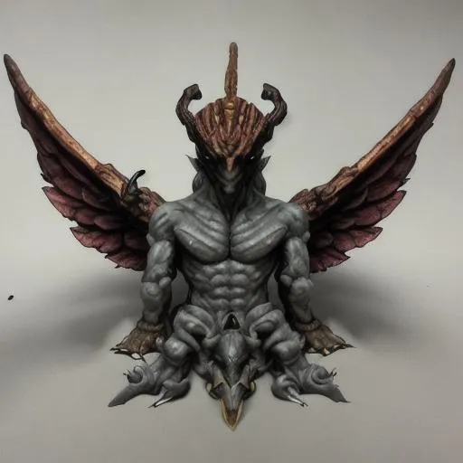 Prompt: Balrog Angel-Headed Hydra 