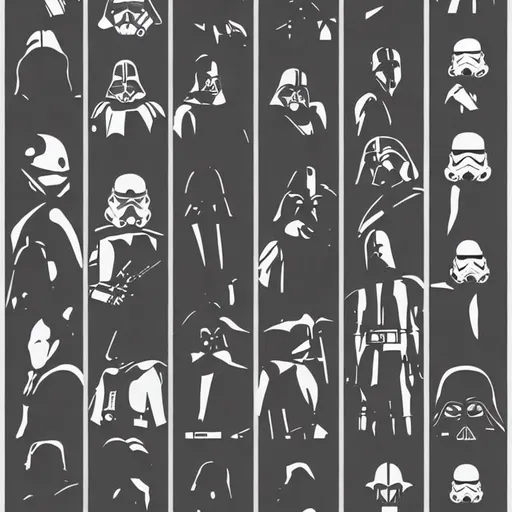 Prompt: star wars minimalist