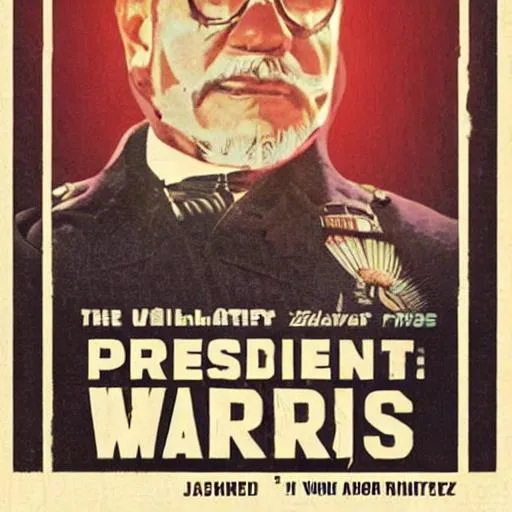 Prompt: The president: wars novel poster  a Indian 