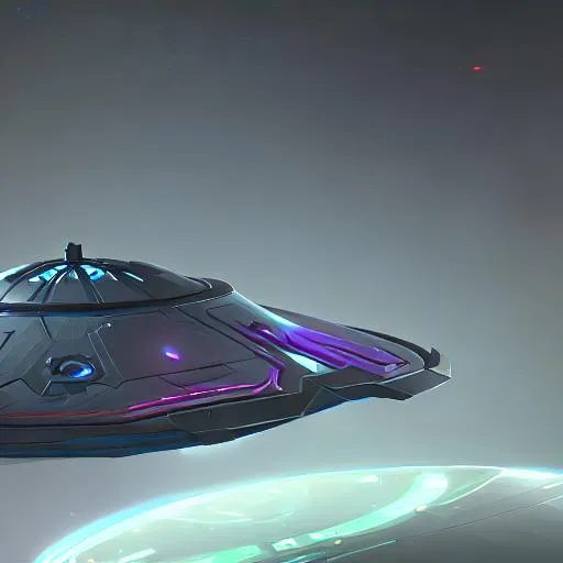 Prompt: concept art of a futuristic saucer