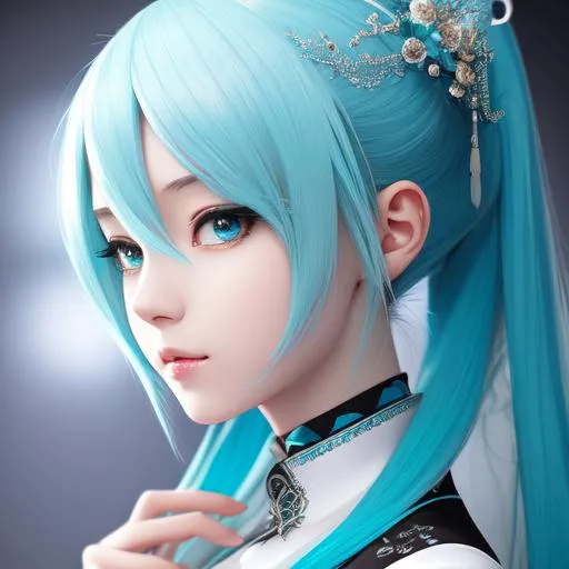 masterpiece hyperdetailed hatsune miku, intricate hy... | OpenArt