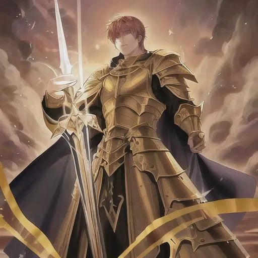 Prompt: holy paladin of a dragon god 1male dnd setting