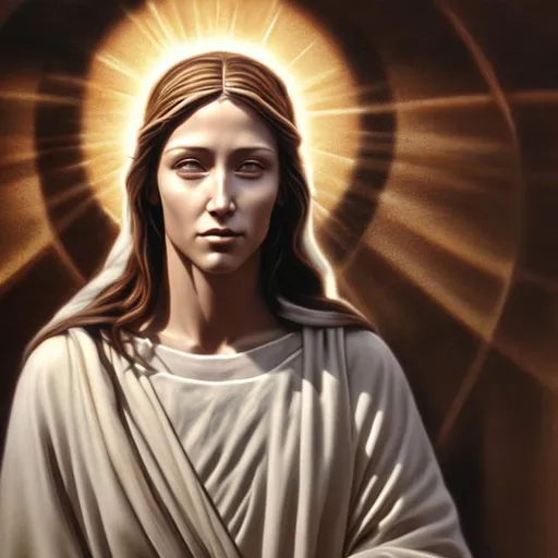 Prompt: the female second coming of christ in photorealistic style