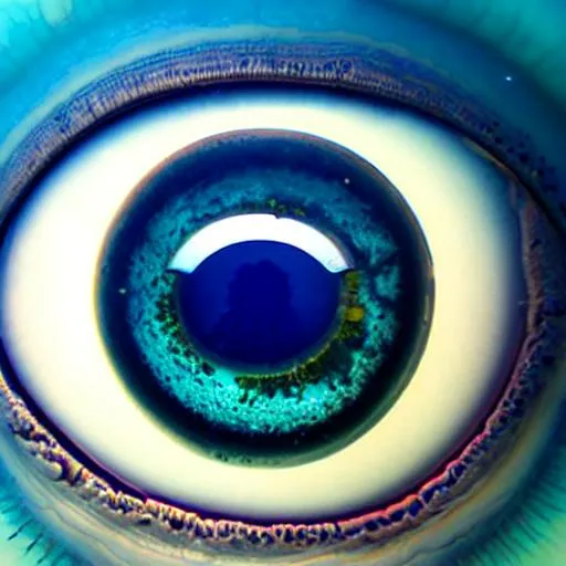 Prompt: ocean
 inside eye