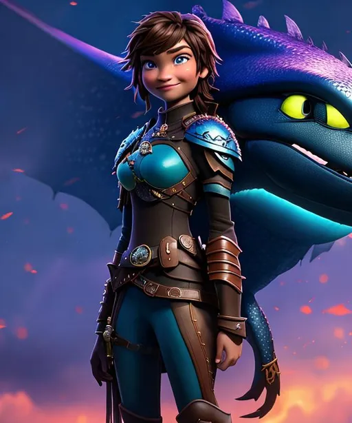 Prompt: Please produce a Astrid Offerson from How to Train Your Dragon, photo session, attractive, blonde hair, (((full body visible))), looking at viewer, portrait, photography, detailed skin, realistic, photo-realistic, 8k, highly detailed, full length frame, High detail RAW color art, piercing, diffused soft lighting, shallow depth of field, sharp focus, hyperrealism, cinematic lighting