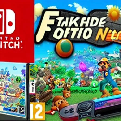 Prompt: fake nintendo switch games