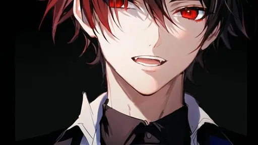 Prompt: Damien (male, short black hair, red eyes) slightly open mouth