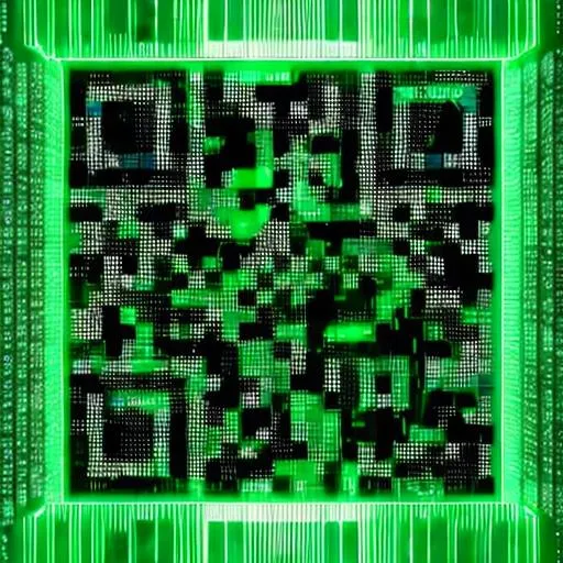 Prompt: The matrix green digital rain, with Neo
