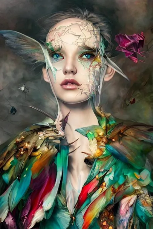 There's beauty in weirdness. Acrylic art by artgerm... | OpenArt