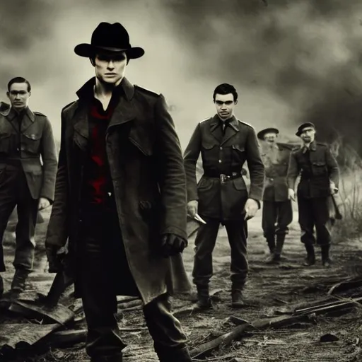 Prompt: Vampire diaries in World War Two 