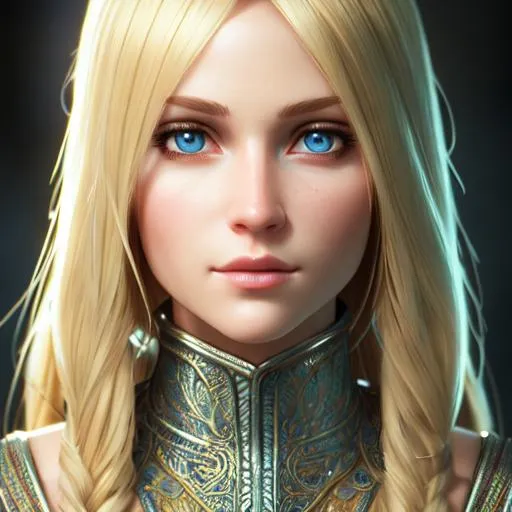 Prompt: HDR, raytracing, radiosity, RTX, 16K, Best quality, masterpiece, highly detailed, intricate, girl, tall, long light blonde

