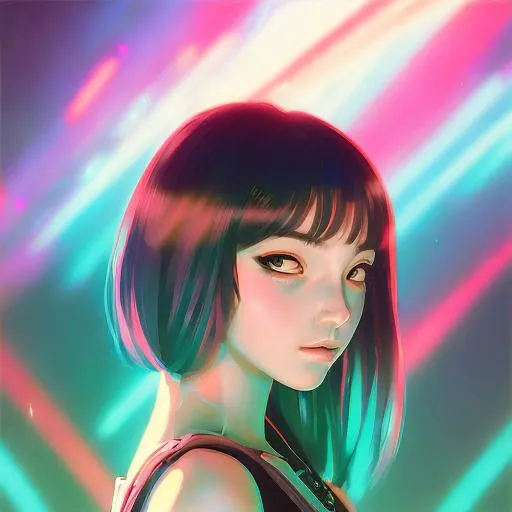 Prompt: From Afar anime face portrait art of a {cyberpunk young lady}, face portrait, with regular facial features, blue fired eyes, proportionate physique, groomed long hair, sacred ornaments, 8k resolution, concept art by Syd Mead, Artgerm Lau, Alex Ross, wlop, hyperdetailed, detailed colorful, looking into camera --ar 3:2