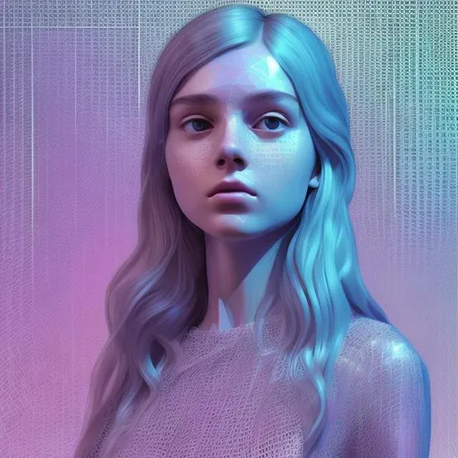 Prompt: digital super-detailed photorealistic picture illustrating that "Young Lady dressed as a hipster in sheer wearing ". full-body picture with a detailed face`s zones. Crisp quality in added Ukrainian modern cultural elements. Holographic effect on solid surfaces. Composition, Structures, Edges are based on Fractals and Fibonacci set