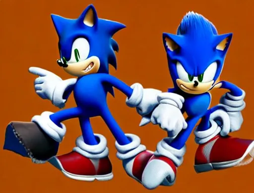 Prompt: Gloves of Sonic the Hedgehog