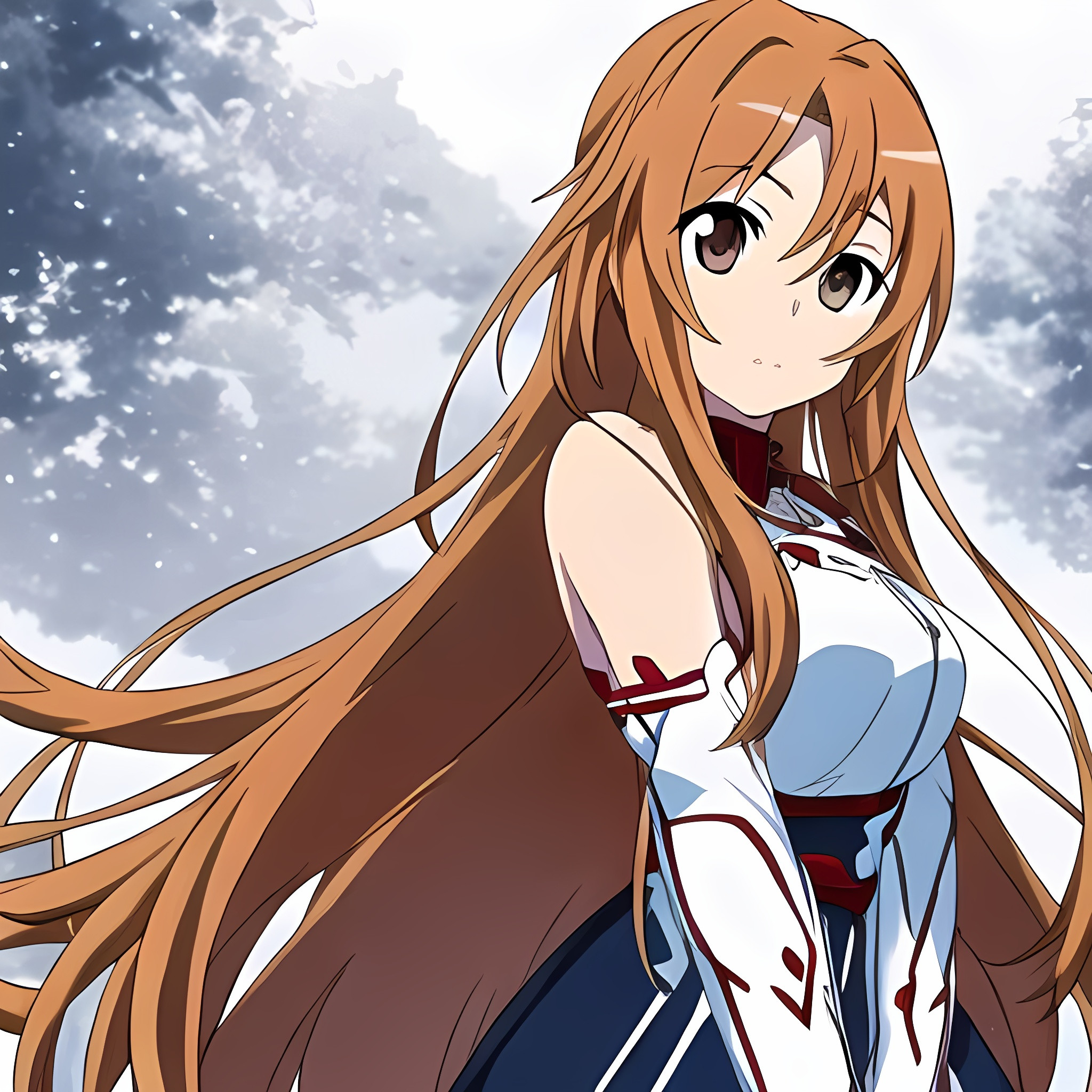 asuna from sword art online, wearing yukata, anime s