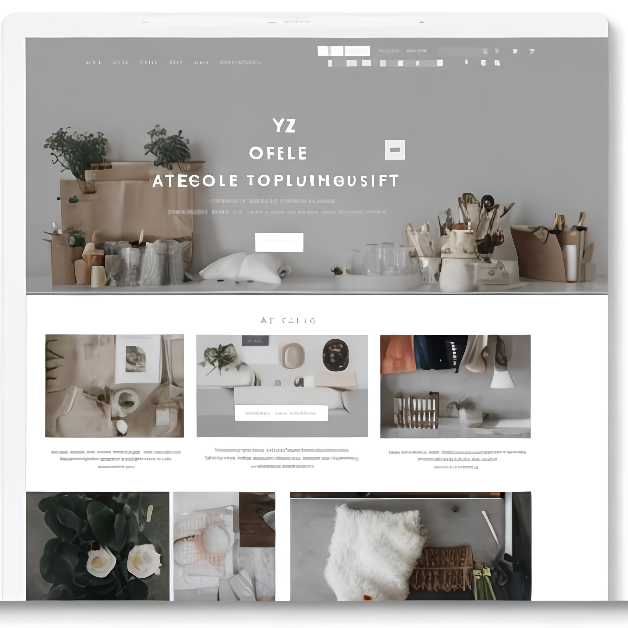 a beautiful website for a home organization company...