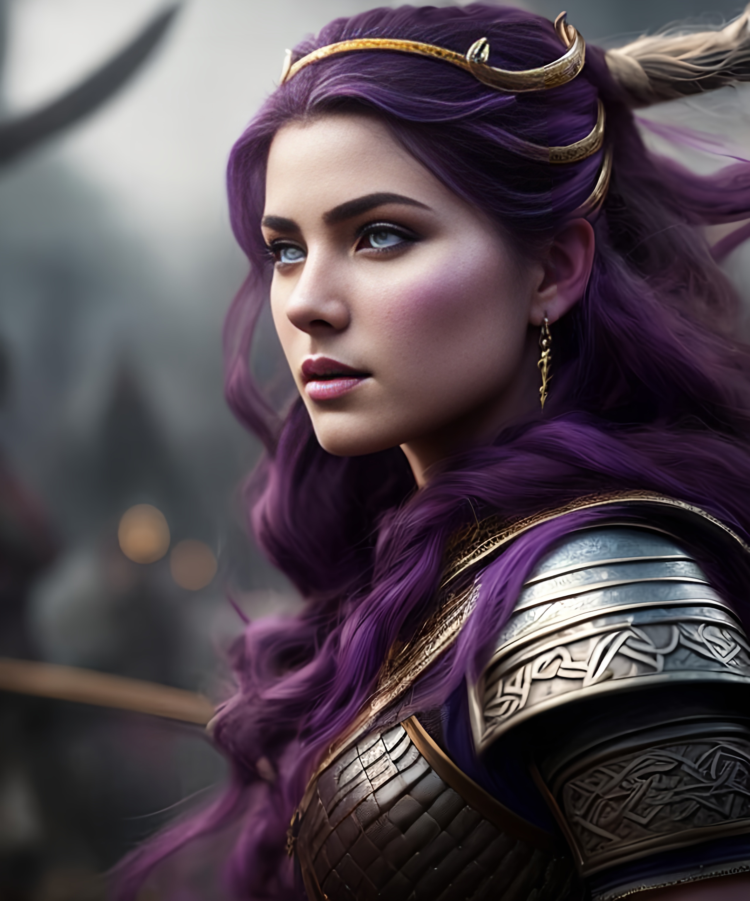 create most beautiful fictional female viking prince...