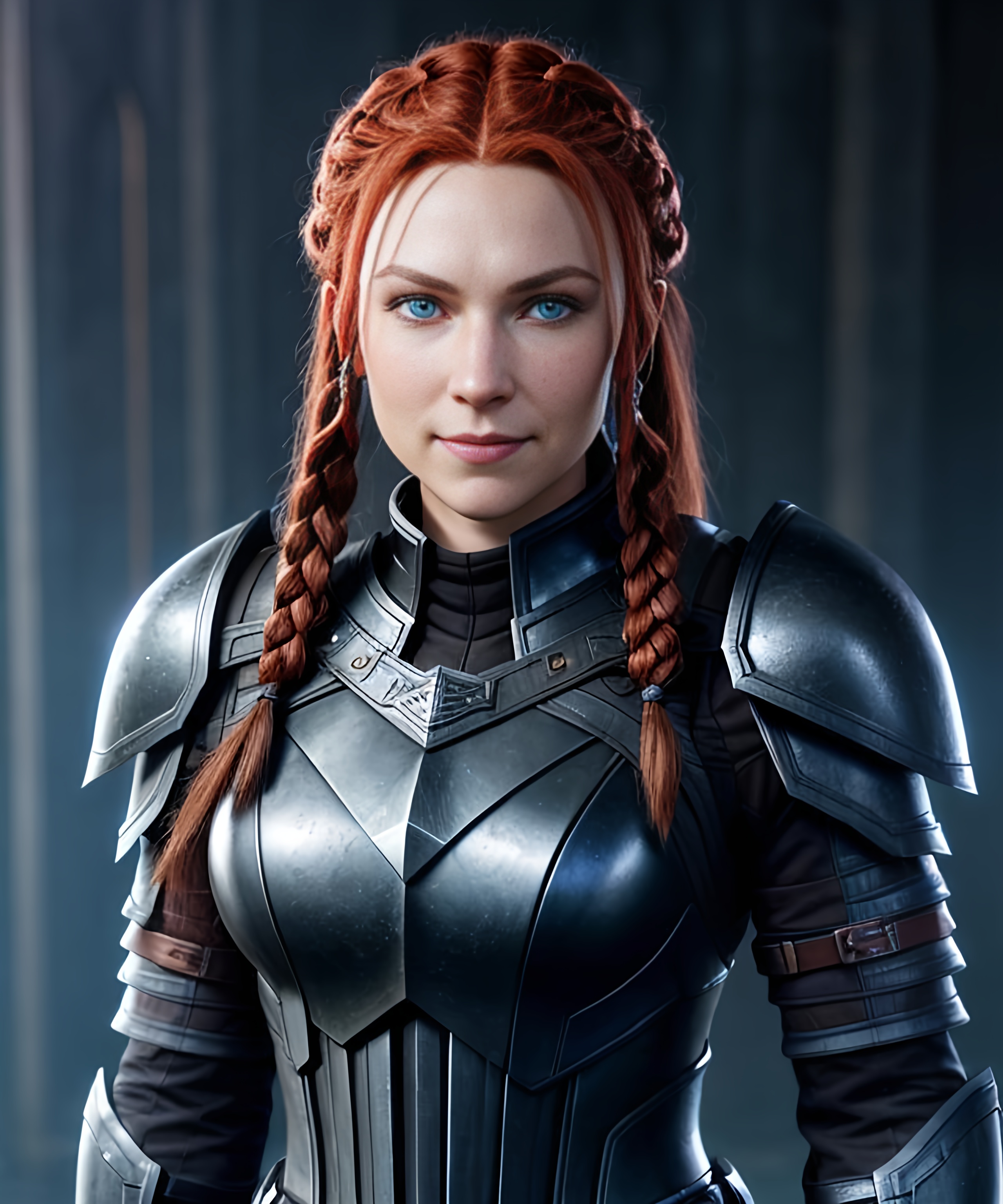 Digital art, black rogue gear, black adventurer armo... OpenArt