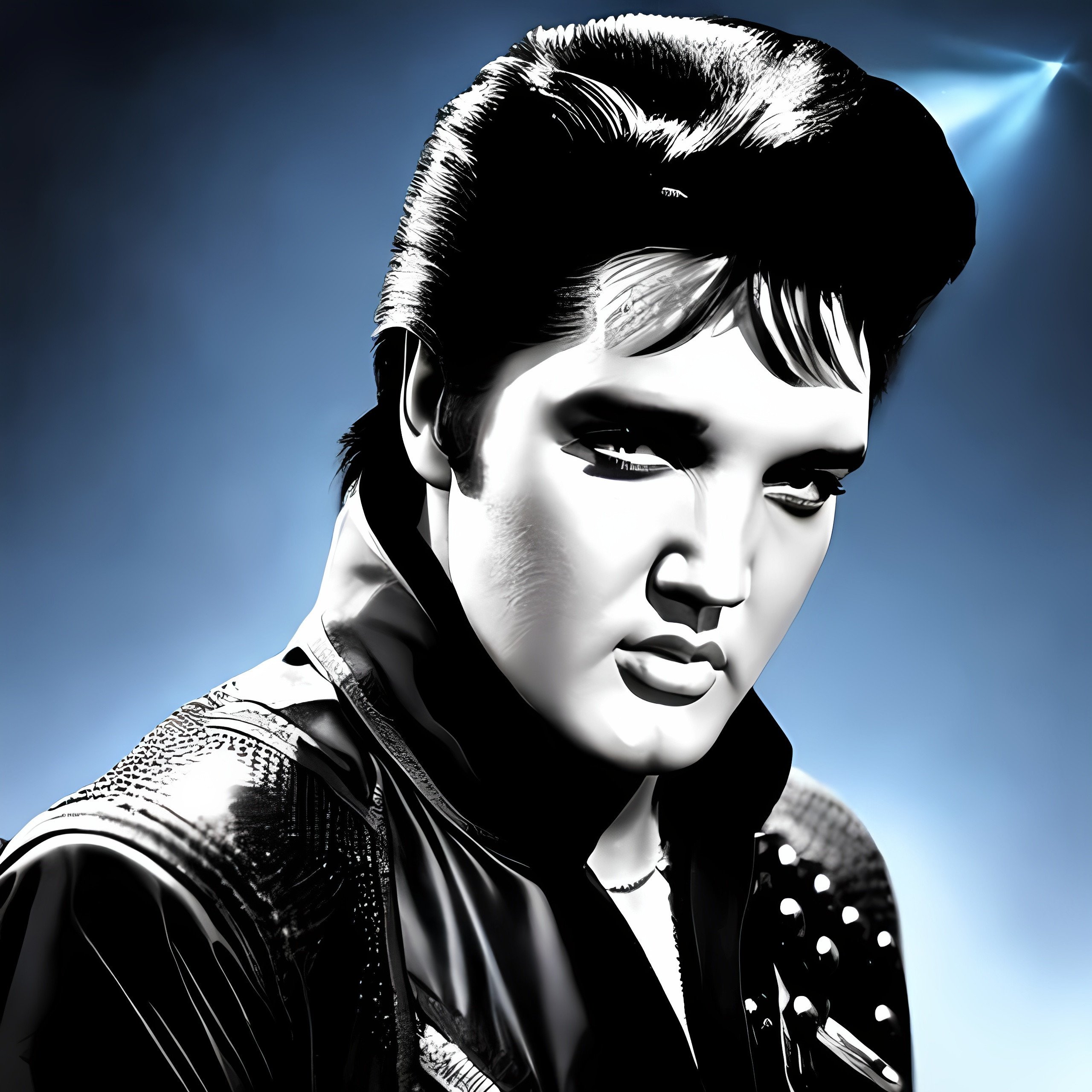 Elvis presley as a cyborg terminator | OpenArt