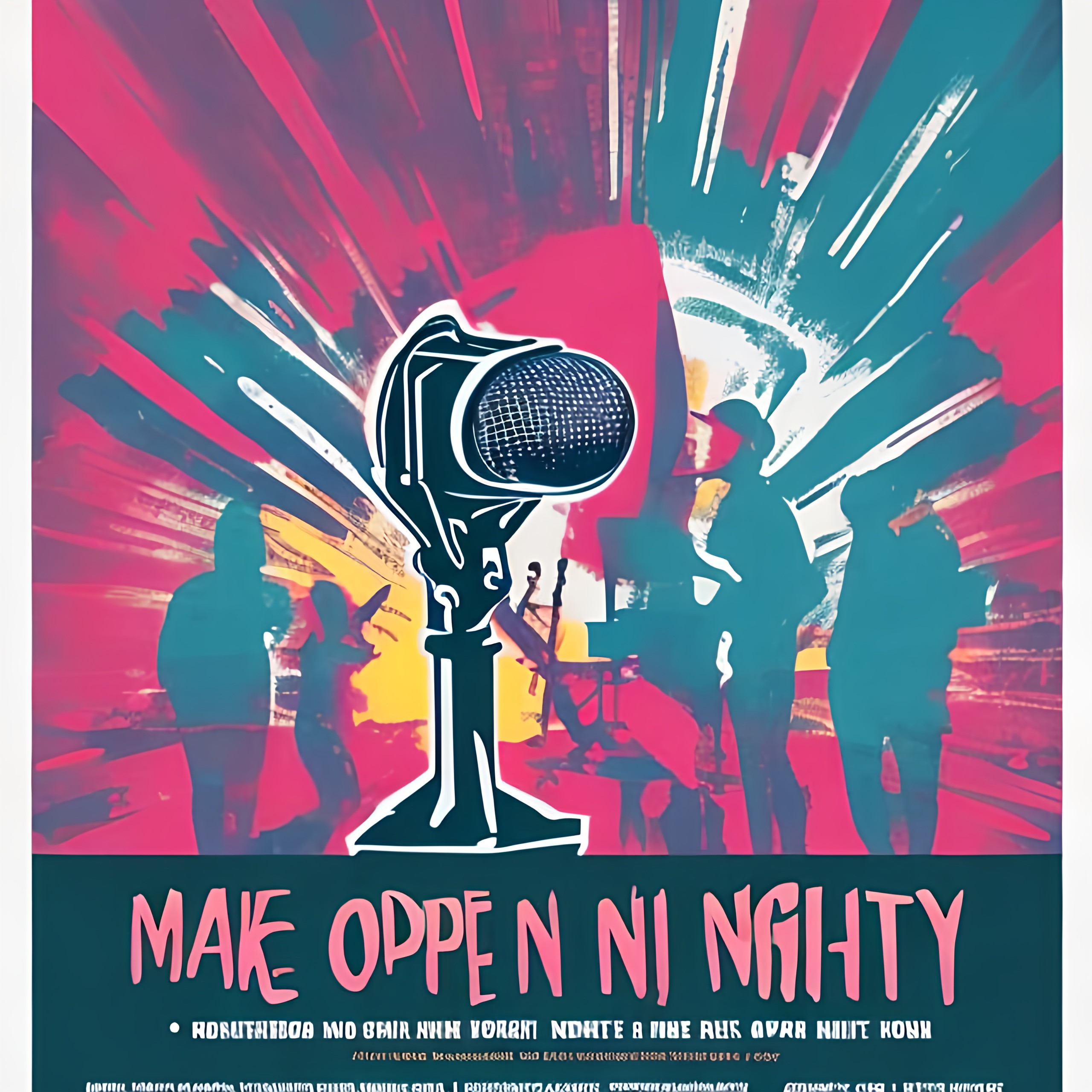 Make A Cool And Inviting Poster For An Open Mic Night Make A Cool And Inviting Poster For An Open Mic Night