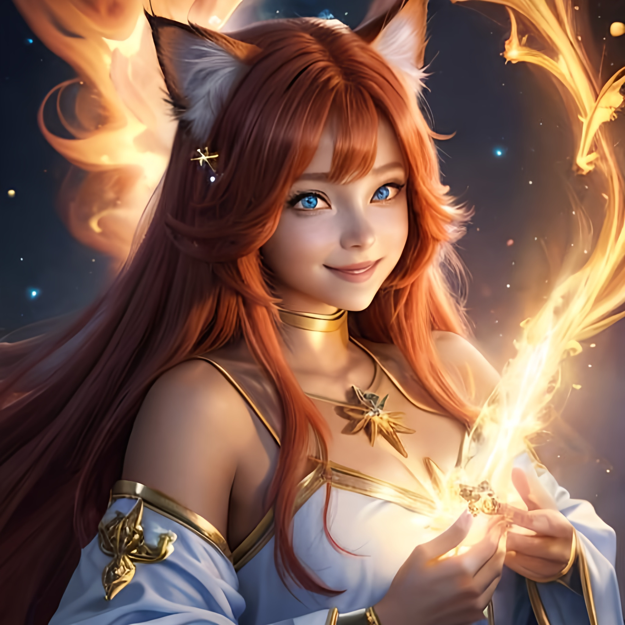 oil painting, fantasy, Human girl, tanned-skinned-fe...