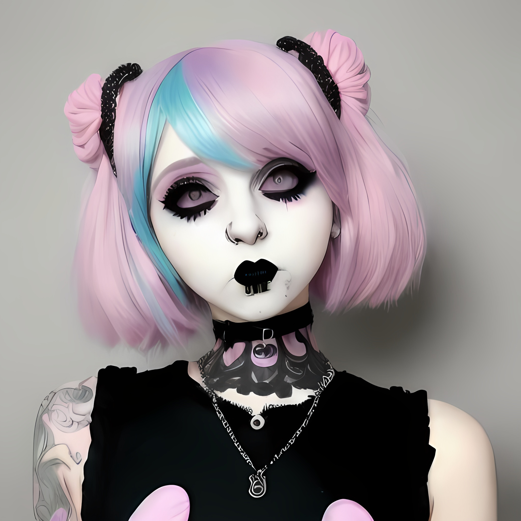 Pastel goth girl OpenArt