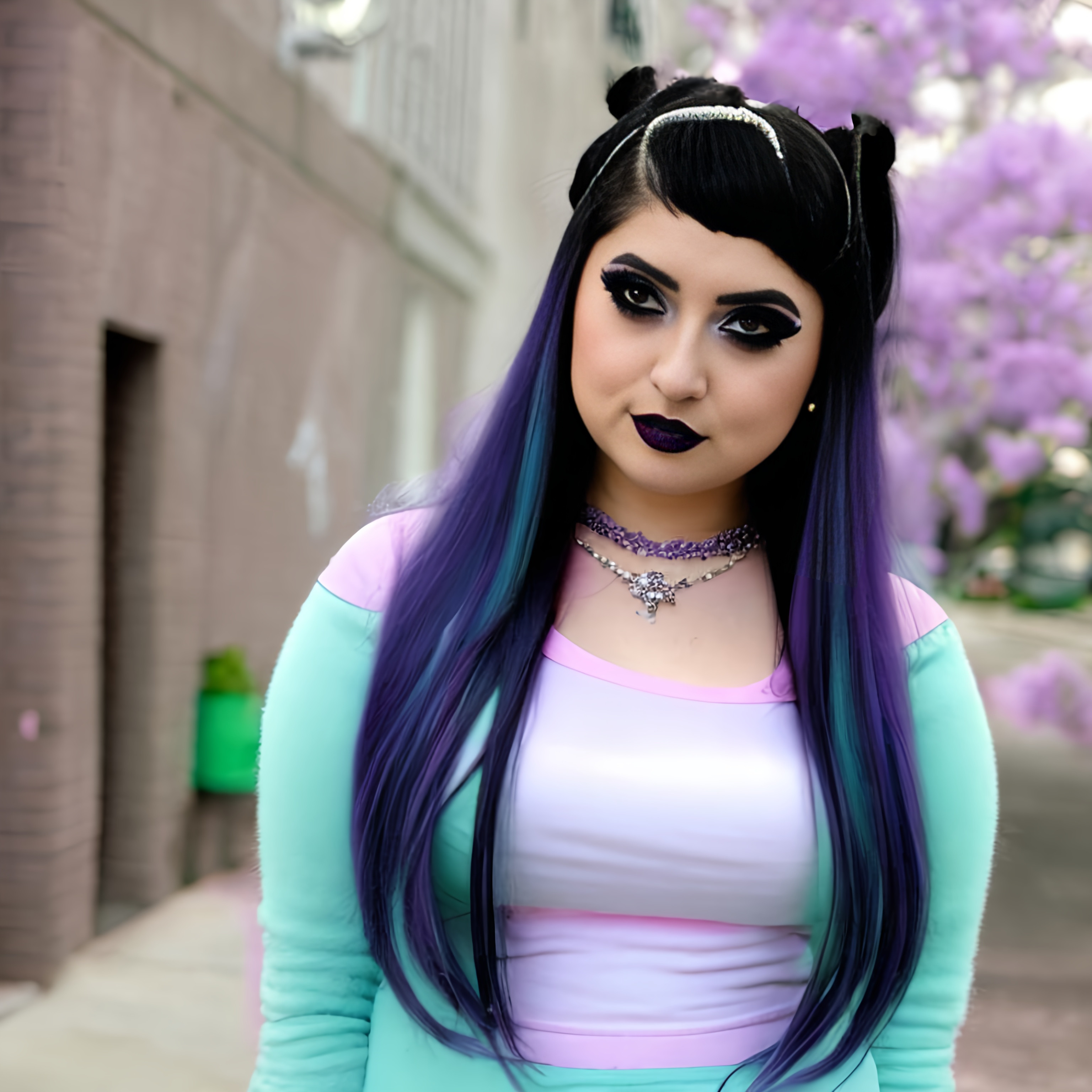 Pastel goth girl