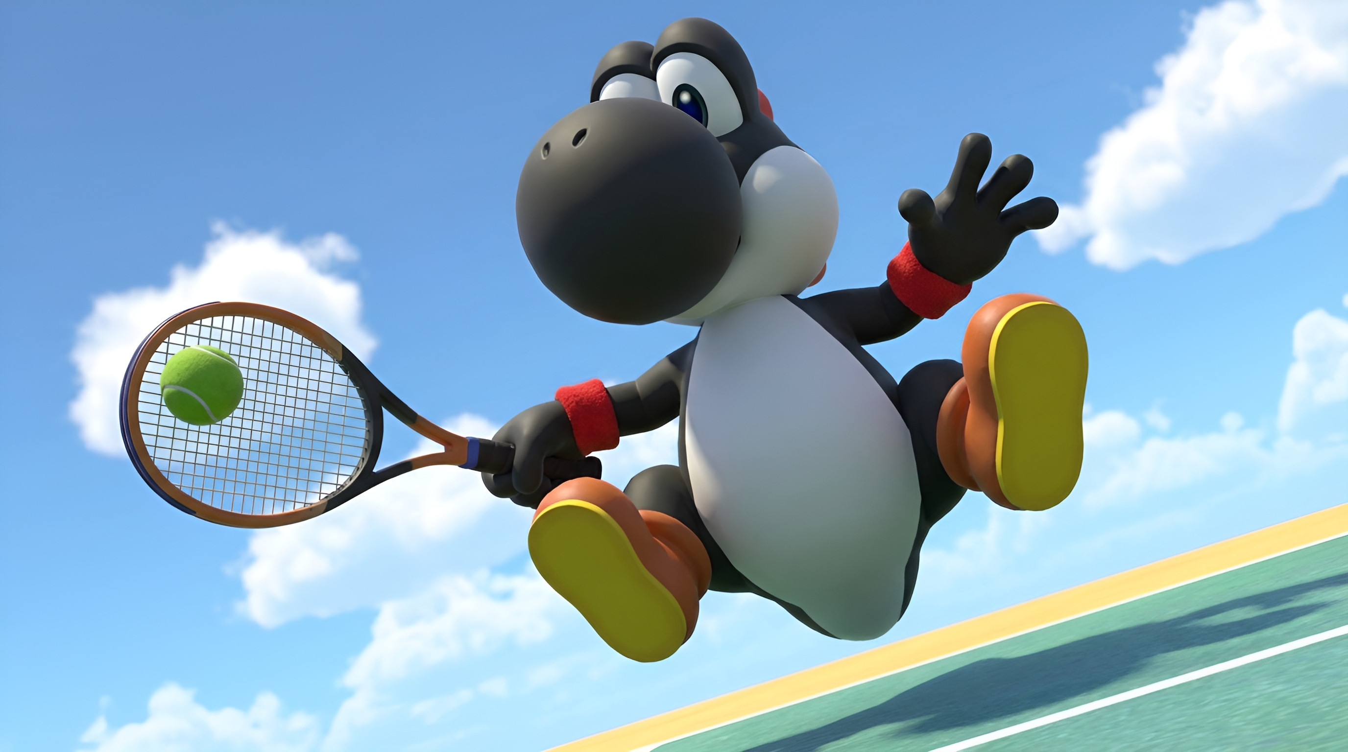 Yoshi Leg Yoshi, Nintendo Style, 3D Render, From Below View Of...