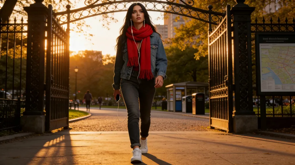 Golden Hour Walk Through the Park