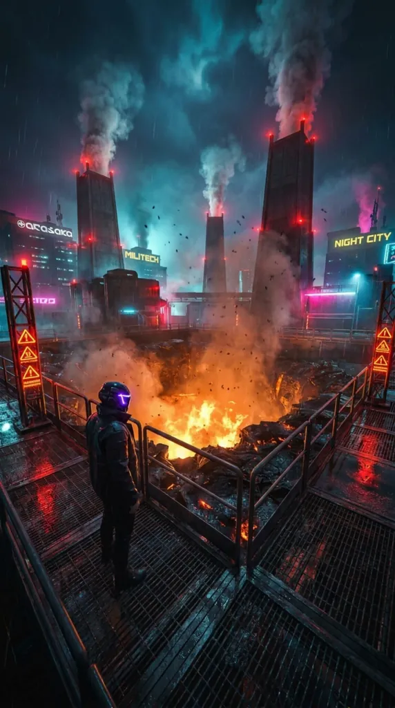Cyberpunk Door to Hell