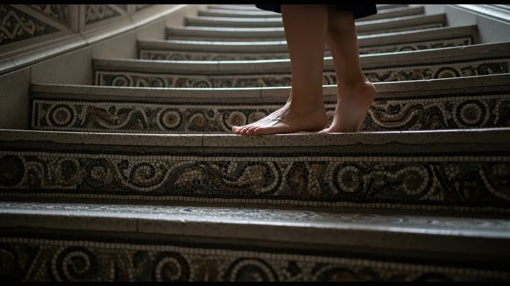 ASMR Staircase Walk: Material Journeys