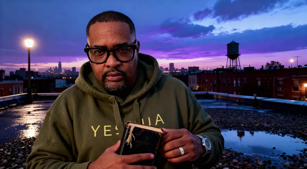 Rooftop Confession at Dusk