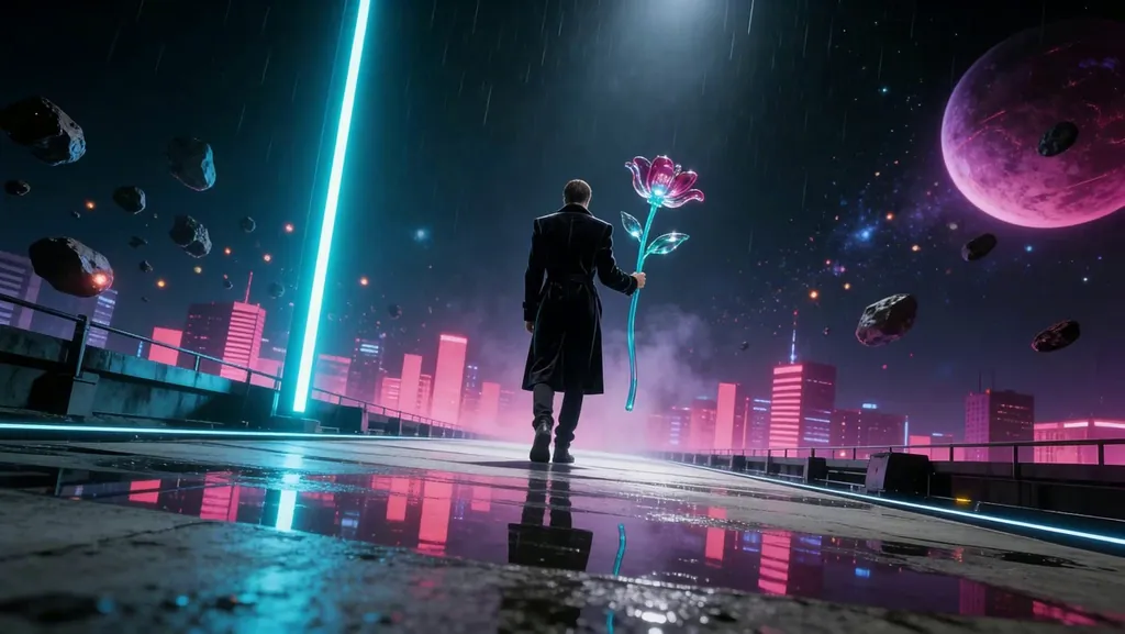 Midnight Echoes in Velvet Neon