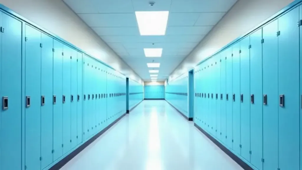 Chatting in the School Hallway