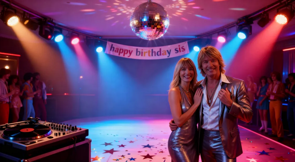 Glitter Night Birthday Groove