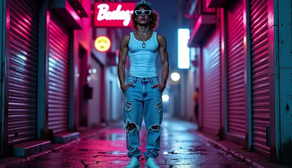 Neon Pulse Through Flesh and Code