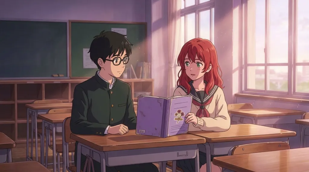 Violet-Emerald Love Through Time