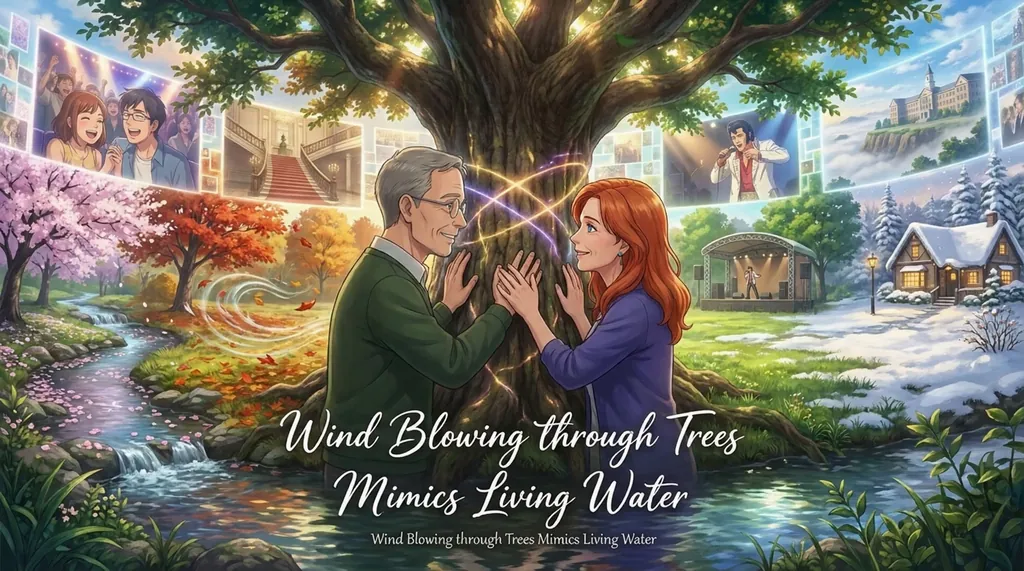 Wind Blowing Through Trees Mimics Living Water