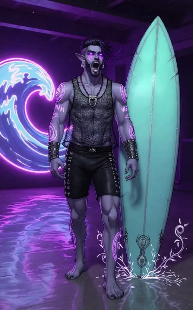 Neon Tides Serenade