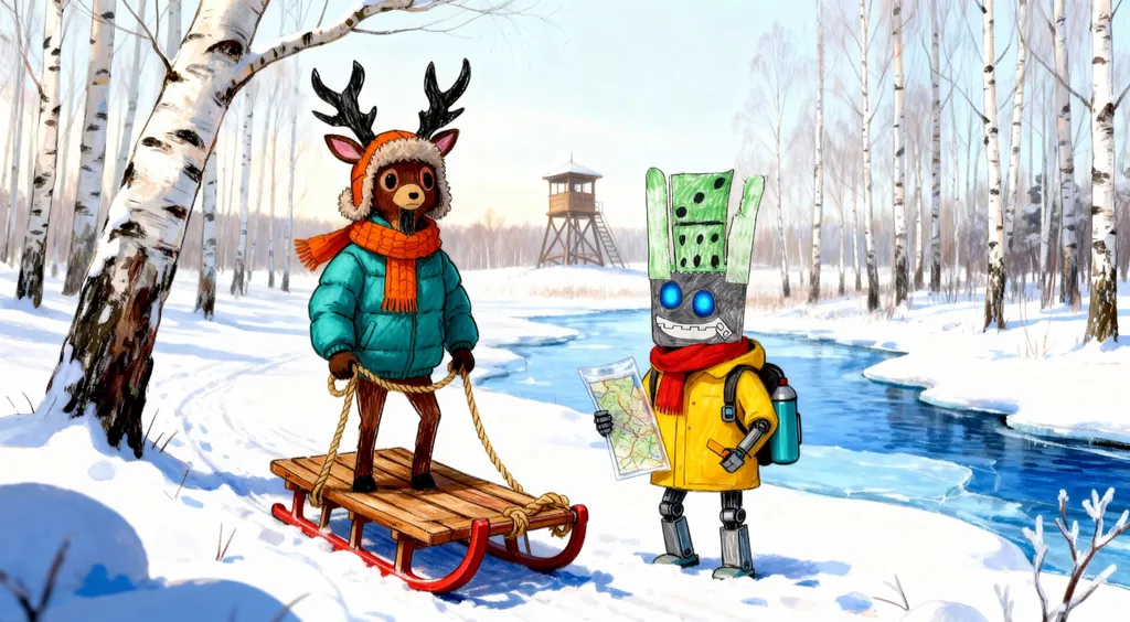 First Day in the Siberian Snow