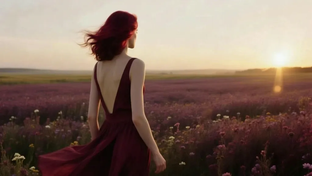 Burgundy Bloom Dance